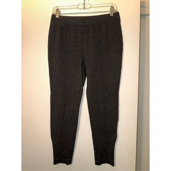 Talbots Medium Petites Stretch Waist Jeggings Zipper Ankle Charcoal Gray EUC - Picture 1 of 10